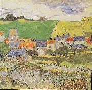 Vincent Van Gogh View of Auvers Sweden oil painting artist